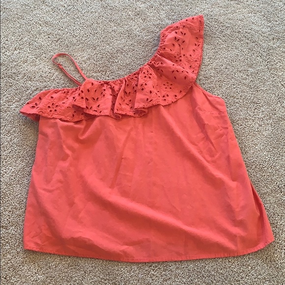 Old Navy Ruffle Cold Shoulder Top - Size L - Picture 2 of 2